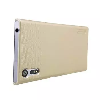 Чехол-накладка Nillkin Frosted Shield для Sony Xperia XZ / XZ Dual пластиковый (золотой)