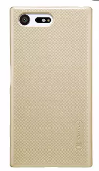Чехол-накладка Nillkin Frosted Shield для Sony Xperia X Compact пластиковый (золотой)