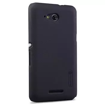 Чехол-накладка Nillkin Frosted Shield для Sony Xperia E4g / E4g Dual пластиковый (черный)