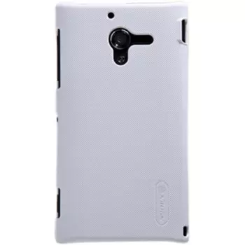 Чехол-накладка Nillkin Frosted Shield для Sony Xperia ZL (L35H) пластиковый (белый)