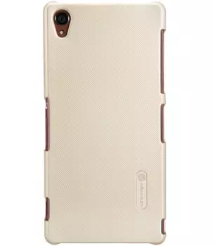 Чехол-накладка Nillkin Frosted Shield для Sony Xperia Z3 / Z3 Dual пластиковый (золотой)