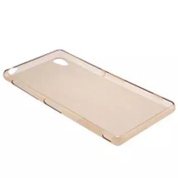 Чехол-накладка Nillkin Nature 0.6mm для Sony Xperia Z3 (L55) силиконовый (прозрачно-золотой)