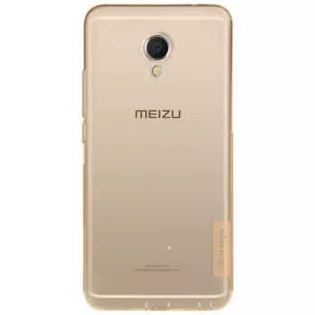Чехол-накладка Nillkin Nature 0.6mm для Meizu MX6 силиконовый (прозрачно-золотой)