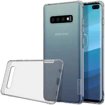 Чехол-накладка Nillkin Nature 0.6mm для Samsung Galaxy S10 (SM-G973F) силиконовый (прозрачно-черный)