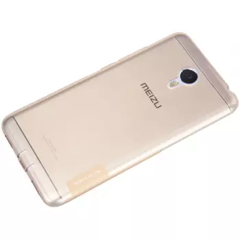 Чехол-накладка Nillkin Nature для Meizu M3 Note силиконовый (прозрачно-золотой)