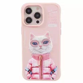 Чехол-накладка Nimmy Friends Cool Cute 2.0 для Apple iPhone 16 Pro Max полиуретан (розовый)