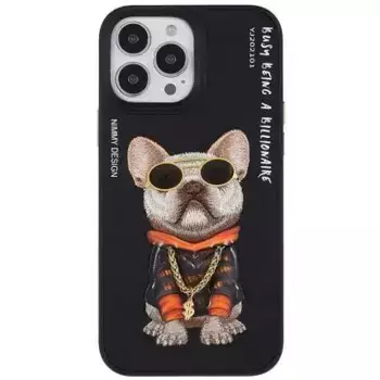 Чехол-накладка Nimmy Friends Cool Glasses Series для Apple iPhone 16 Pro полиуретан (черный)