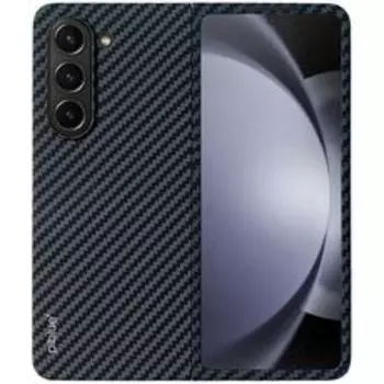 Чехол-накладка PiBlue Flagship Case для Samsung Galaxy Z Fold 6 (карбоновый в полоску черно-серый)