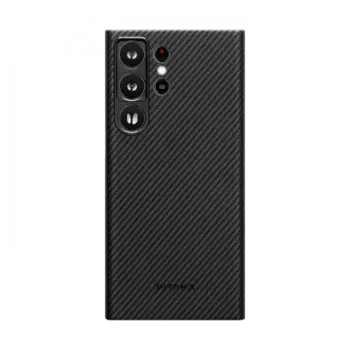 Чехол-накладка PITAKA MagEZ Case 3 для Samsung Galaxy S23 Ultra карбоновый (кевлар) черно-серый