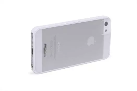 Чехол-накладка Rock Texture для Apple iPhone SE/5S/5 пластик (White)