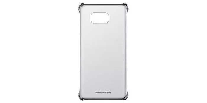 Чехол-накладка Samsung Clear Cover для Galaxy Note 5 пластик (серебристый)