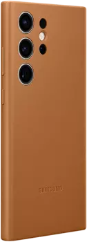 Чехол-накладка Samsung Leather Case для Galaxy S23 Ultra натуральная кожа (Camel) (EF-VS918LAEGWW)