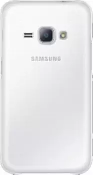 Чехол-накладка Samsung Slim Cover для Galaxy J1 (2016) SM-J120 пластик (прозрачный)