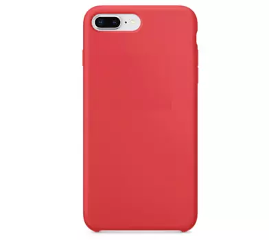 Чехол-накладка Silicone Case для iPhone 8 Plus/7 Plus силиконовый (малиновый)