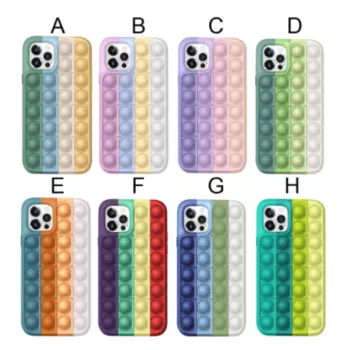 Чехол-накладка Silicone Case POP IT для Apple iPhone 12 Pro Max (разноцветный)