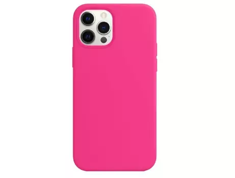 Чехол-накладка Silicone Case Series для Apple iPhone 15 (ярко-розовый)