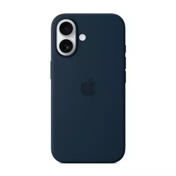 Чехол-накладка Silicone Case Series для Apple iPhone 16 (темно-синий)