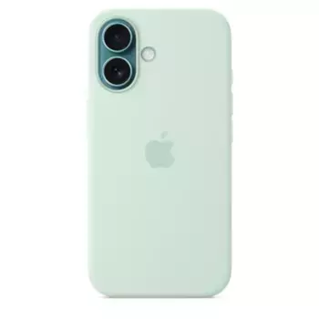 Чехол-накладка Silicone Case with MagSafe для iPhone 16 (Aquamarine)