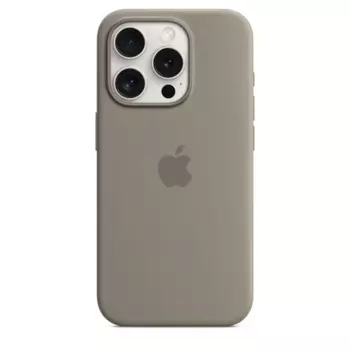 Чехол-накладка Silicone Case with MagSafe для iPhone 15 Pro силиконовый (серый)