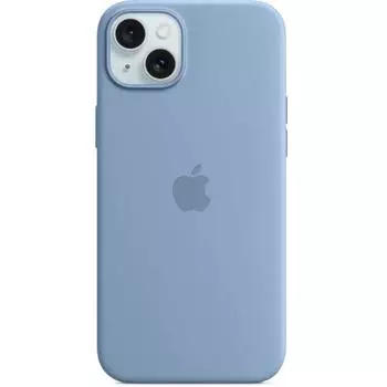 Чехол-накладка Silicone Case with MagSafe для iPhone 15 Pro Max силиконовый (синий)