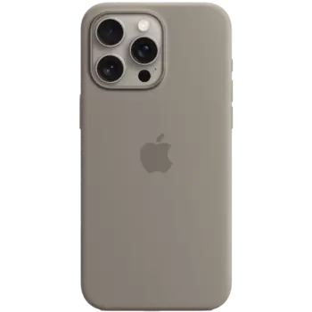 Чехол-накладка Silicone Case with MagSafe для iPhone 15 Pro Max силиконовый (темно-серый)