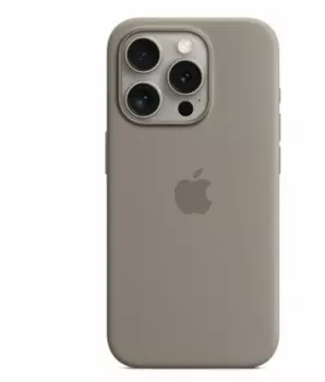 Чехол-накладка Silicone Case with MagSafe для iPhone 15 Pro силиконовый (темно-серый)