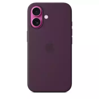 Чехол-накладка Silicone Case with MagSafe для iPhone 16 Plus (Plum)