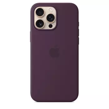 Чехол-накладка Silicone Case with MagSafe для iPhone 16 Pro Max (Plum)