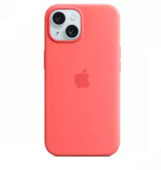 Чехол-накладка Silicone Case with MagSafe для iPhone 15 силиконовый (лососевый)