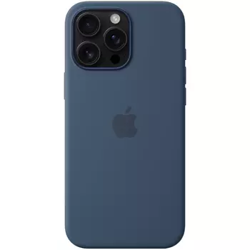 Чехол-накладка Silicone Case with MagSafe для iPhone 16 Pro Max (Denim)