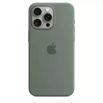 Чехол-накладка Silicone Case with MagSafe для iPhone 15 силиконовый (хаки)