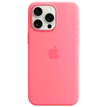 Чехол-накладка Silicone Case with MagSafe для iPhone 15 силиконовый (розовый)