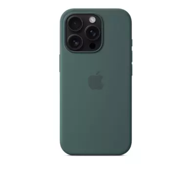 Чехол-накладка Silicone Case with MagSafe для iPhone 16 Pro (Lake Green)