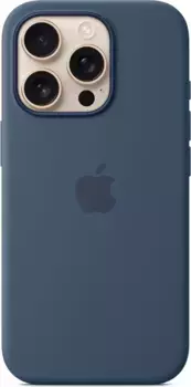 Чехол-накладка Silicone Case with MagSafe для iPhone 16 Pro (Denim)