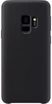 Чехол-накладка Silicone Cover для Galaxy S9 силиконовый (черный)