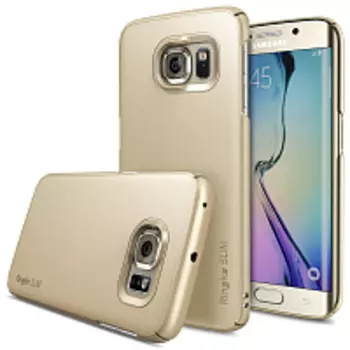 Чехол-накладка Slim Case для Samsung Galaxy S6 Edge (золотой)