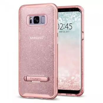 Чехол-накладка Spigen Crystal Hybrid Glitter для Samsung Galaxy S8+ (rose кварц) SGP 571CS21285