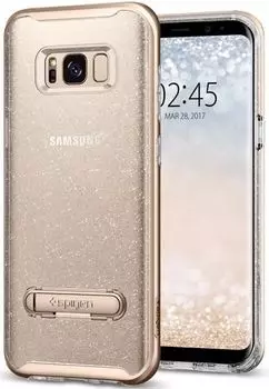 Чехол-накладка Spigen Crystal Hybrid Glitter для Samsung Galaxy S8+ (gold кварц) SGP 571CS21284