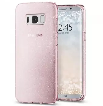 Чехол-накладка Spigen Liquid Crystal Glitter для Samsung Galaxy S8+ (rose кварц) SGP 571CS21667