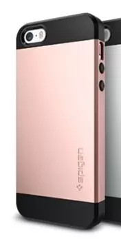 Чехол-накладка Spigen Neo Hybrid EX для Apple iPhone SE/5S/5 (черный/розовый)
