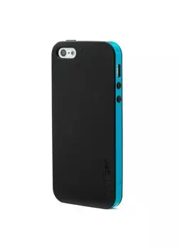 Чехол-накладка Spigen Neo Hybrid EX для Apple iPhone SE/5S/5 (черный/голубой)