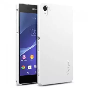 Чехол-накладка Spigen SGP10832 Ultra Fit для Sony Xperia Z2 (Smooth White)