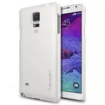 Чехол-накладка Spigen SGP11110 Thin Fit для Samsung Galaxy Note 4 (Shimmery White)