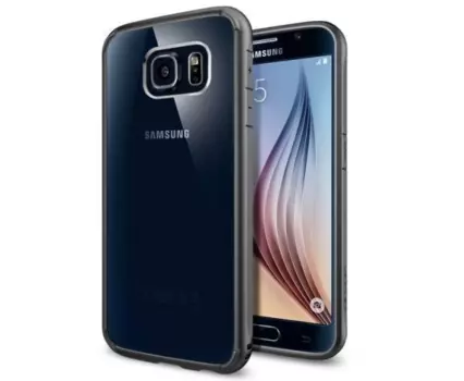 Чехол-накладка Spigen SGP11417 Ultra Hybrid для Samsung Galaxy S6 Edge (Gunmetal)