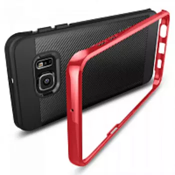 Чехол-накладка Spigen SGP11706 Neo Hybrid Carbon для Samsung Galaxy S6 Edge Plus (Dante Red)