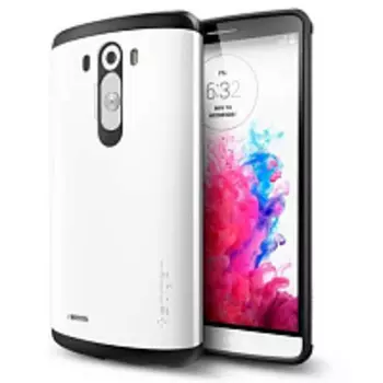 Чехол-накладка Spigen Slim Armor (SGP10865) для LG G3 резина, пластик (белый)
