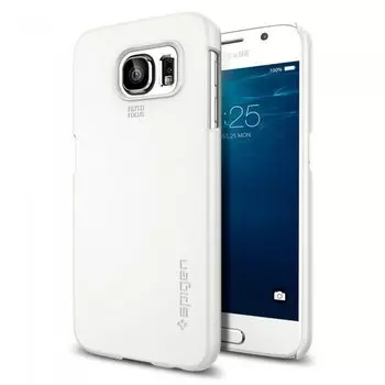 Чехол-накладка Spigen Thin Fit для Samsung Galaxy S6 (SGP11309) (Shimmery White)