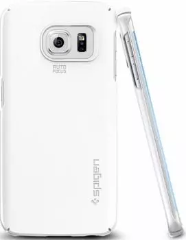 Чехол-накладка Spigen Thin Fit SGP11563 для Galaxy S6 Edge (Shimmery White)