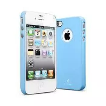 Чехол-накладка Spigen Ultra Thin Air SGP08383 для Apple iPhone 4/4S пластиковый (голубой)