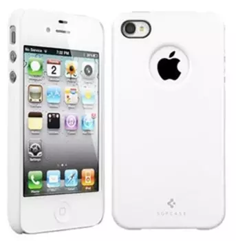 Чехол-накладка Spigen Ultra Thin Air SGP08384 для Apple iPhone 4/4S пластиковый (белый)